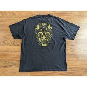 Primitive Skateboarding T Shirt Black Size XL Y2K Sugar Skull Tattoo Art A8